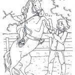 pferd und kinder zum ausmalen