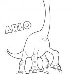 Arlo, Der Gute Dinosaurier zum ausmalen