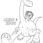 Arlo, Der gute Dinosaurier zum ausmalen